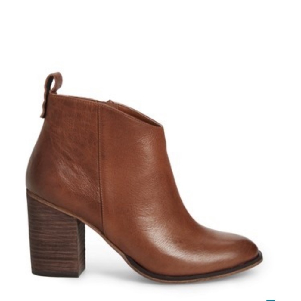 B.P. Block Heel Leather Bootie